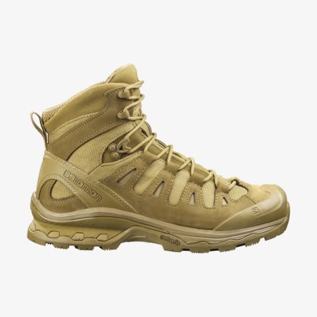 Salomon QUEST 4D FORCES 2 Mens Tactical Boots Brown UK ZLUA
